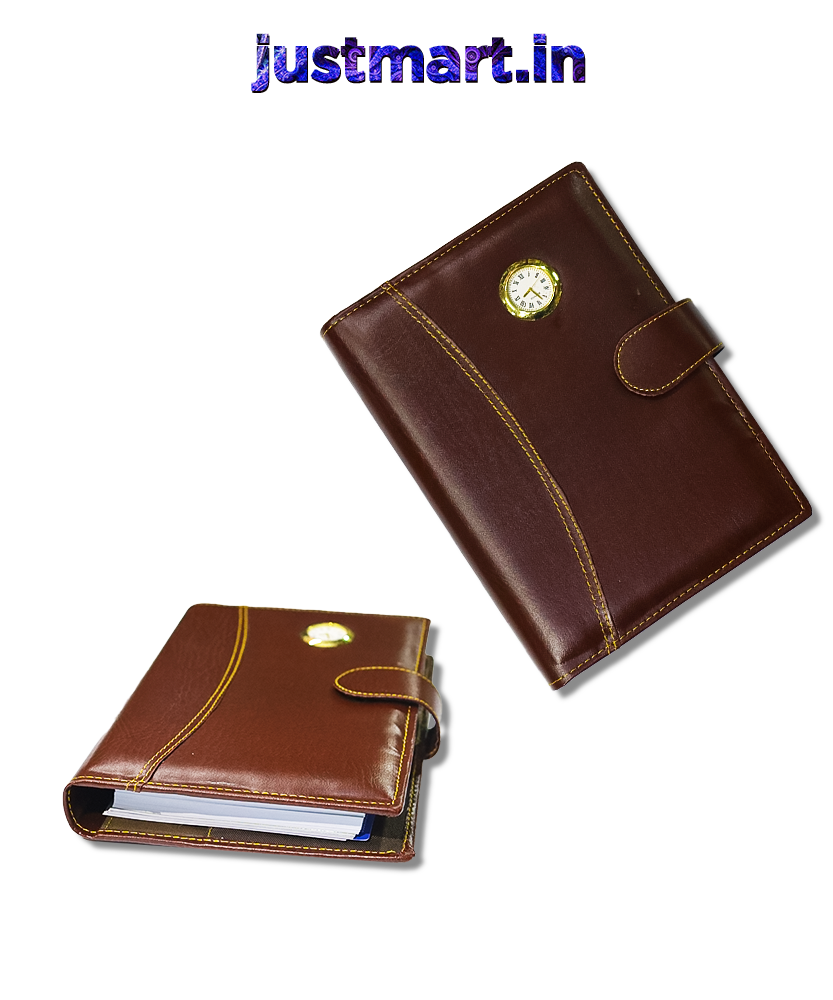 COI Brown All - IN - One Diary | 2025 Planner with Watch | Calculator | Pen for Men & Women