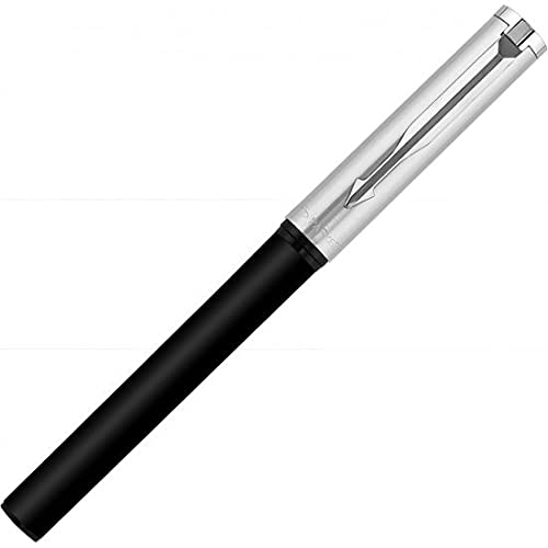 Parker Beta Premium Silver Stainless Steel Trim Roller Ball Pen