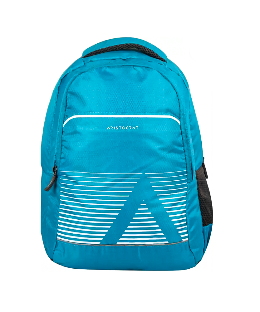 Aristocrat Solid Pattern Kane Backpack (H) Light Blue ,27 L(