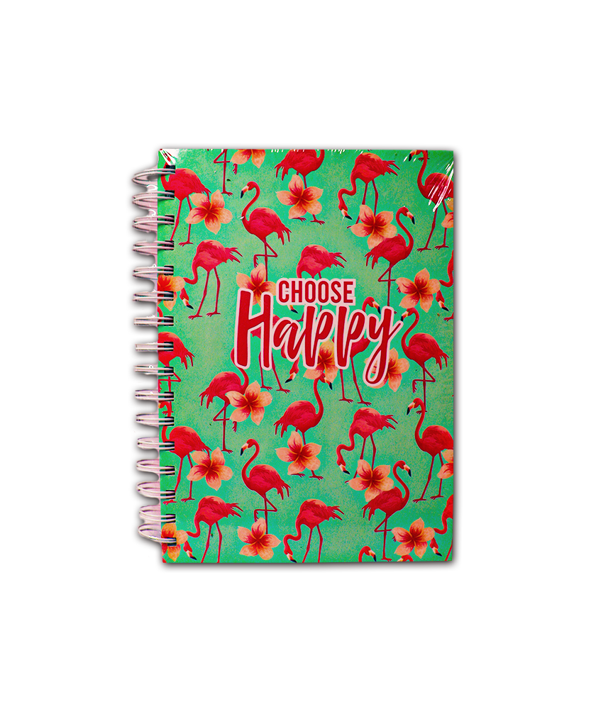 Wiro Notebooks Flamingo Choose Happy