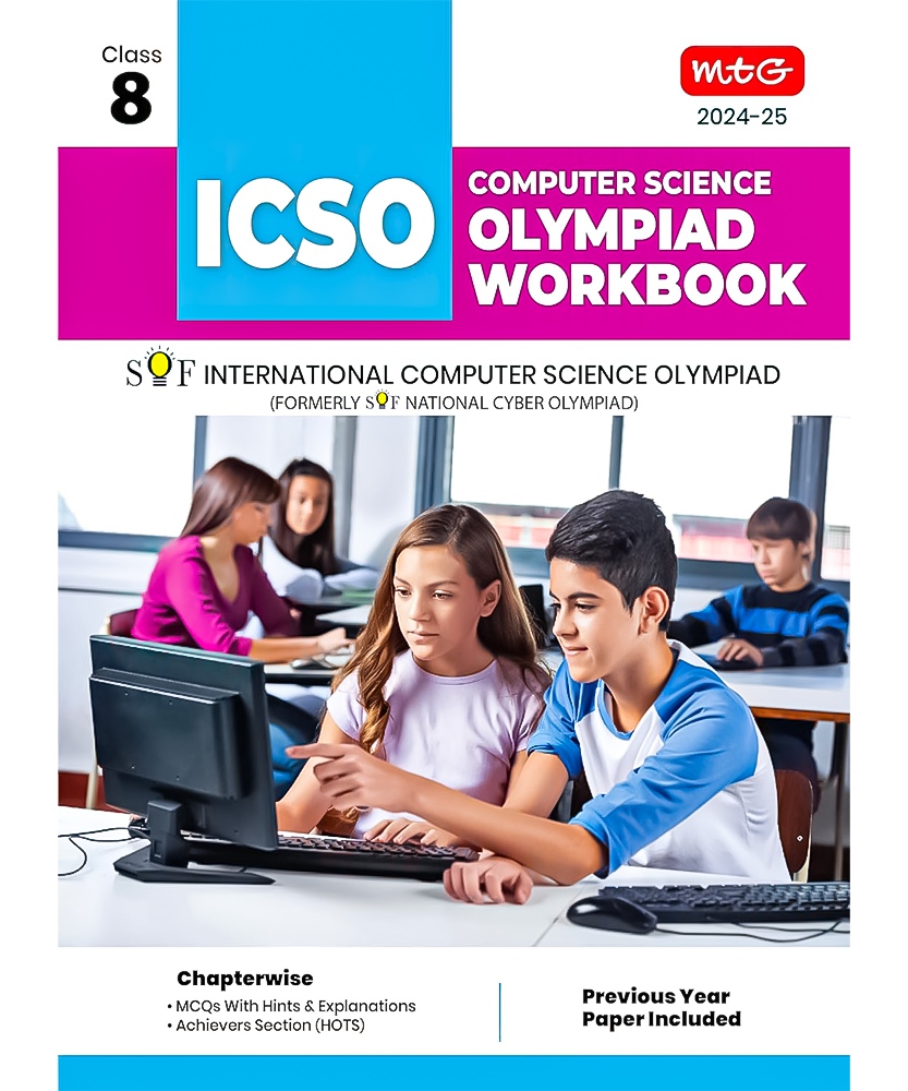 MTG International Computer Science Olympiad (ICSO) Workbook for Class 8