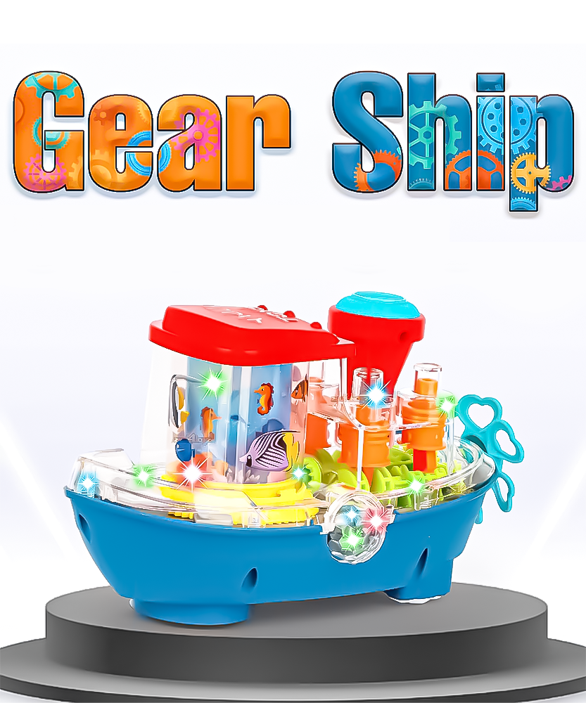 Transparent Gear Land Ship Toy