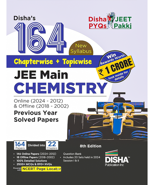 Disha's 164 New Syllabus Chapter-wise + Topic-wise JEE Main Chemistry