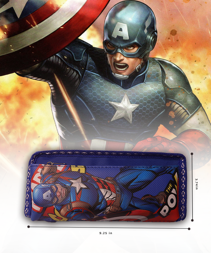 The Power Marvels School Stationery Pencil Pouch for Kids