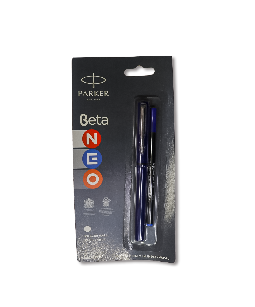 Parker Beta Neo With Stainless Steel Trim Roller Ball Pen