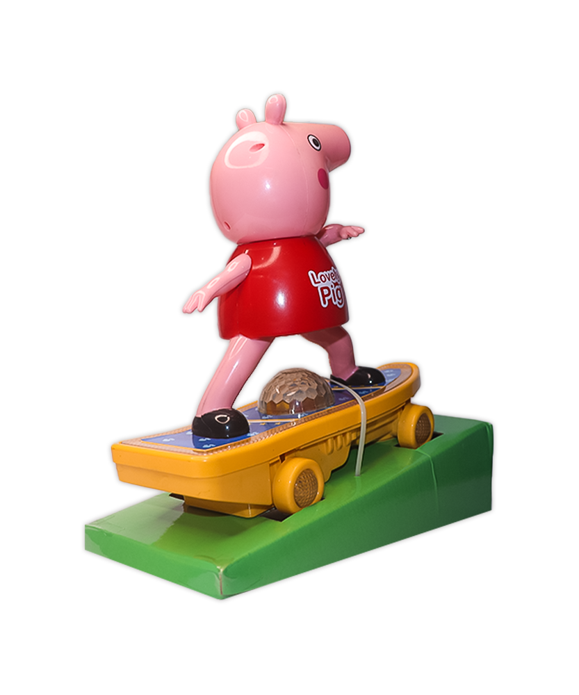 The pig on skates