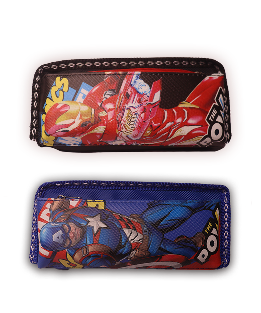 The Power Marvels School Stationery Pencil Pouch for Kids