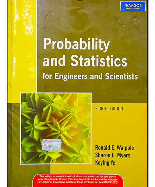 PROBABILITY AND STATISTICS  FOR ENGINEERS AND SCIENTISTS