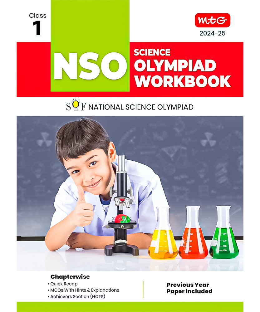 MTG National Science Olympiad (NSO) Workbook for Class 1