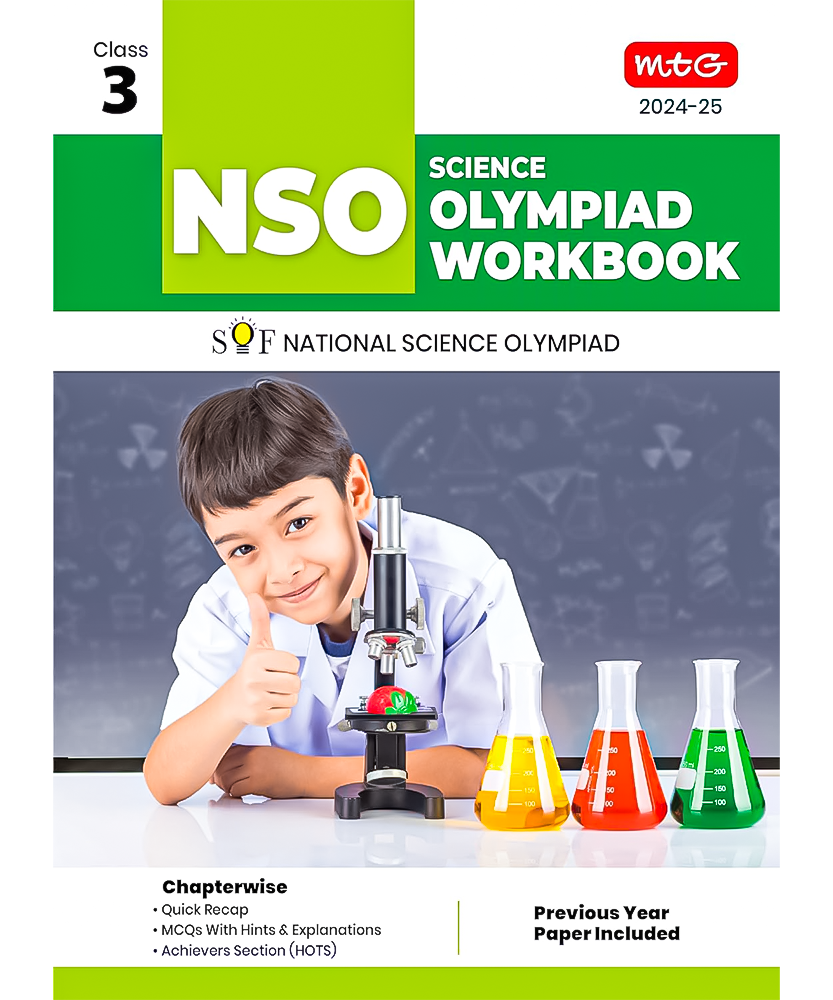 MTG National Science Olympiad (NSO) Workbook for Class 3