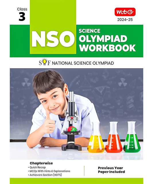 MTG National Science Olympiad (NSO) Workbook for Class 3