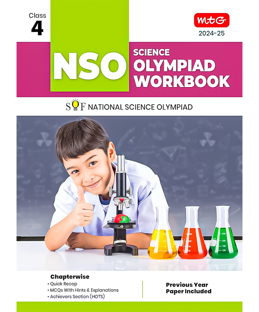 MTG National Science Olympiad (NSO) Workbook for Class 4