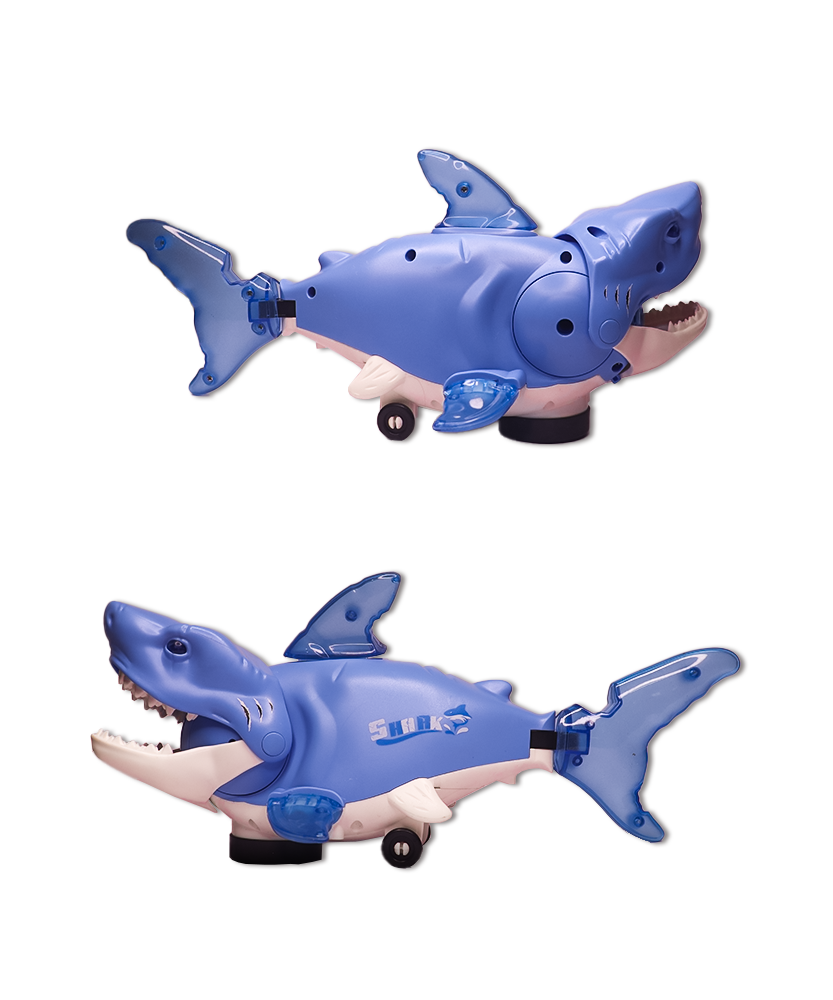 TOY RK SHINE Musical Shark Toy with Light and Music Animal Simulation