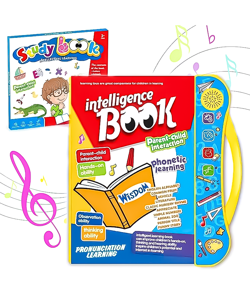 Intelligence Study Book, Sound Book | English Letters Learning Book